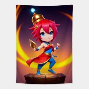 Little Cheerful Genie Girl Tapestry