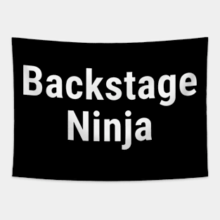 Backstage Ninja White Tapestry