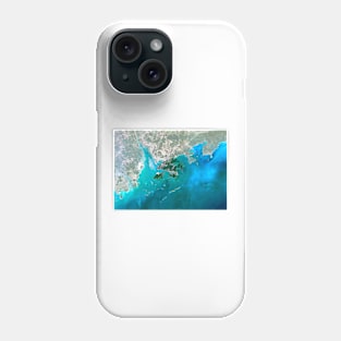 Hong Kong and Macao, satellite image (C003/5654) Phone Case