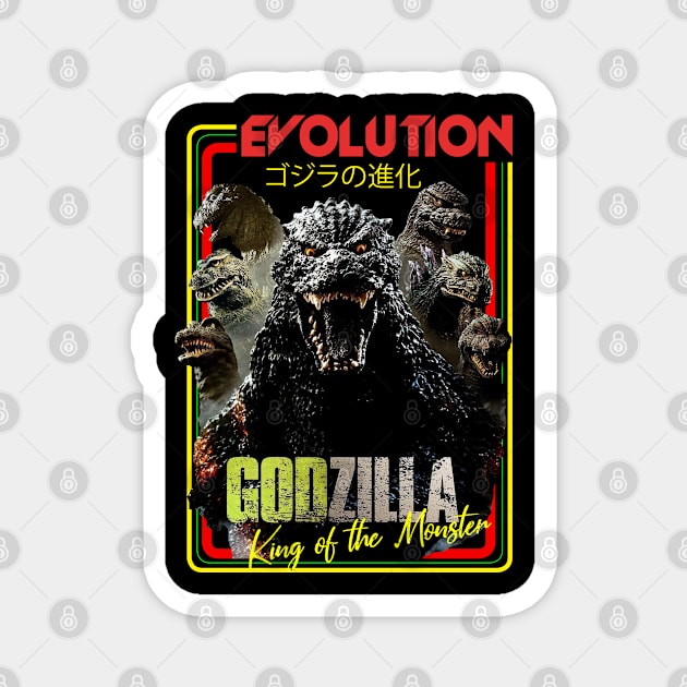 GODZILLA EVOLUTION Magnet by RAINYDROP