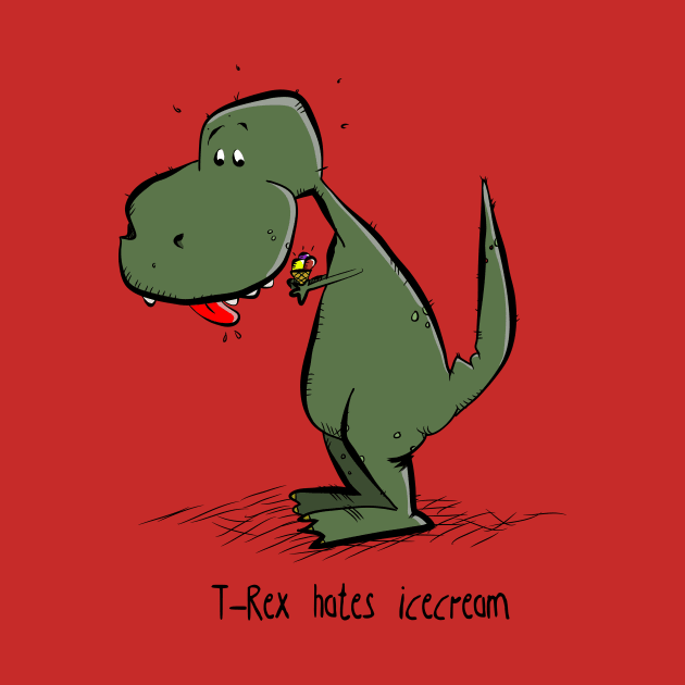 T-Rex hates Icecream by schlag.art