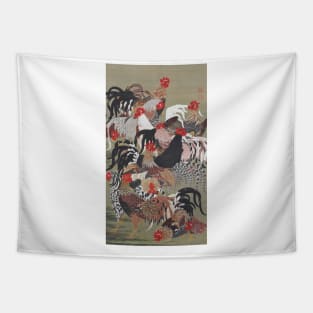 Jyakuchu Ito: Fowls (Gunkei-zu) Tapestry