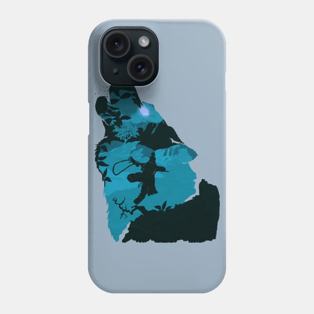 Sekiro - One Armed Wolf (Blue) Phone Case by DigitalCleo