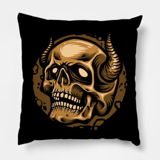 SKULL HORN Pillow