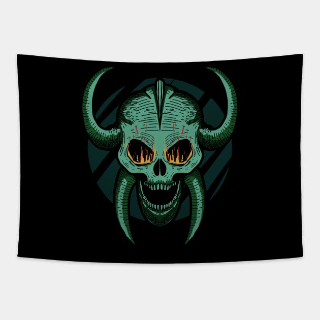 Death Throne II Tapestry by DeathAnarchy