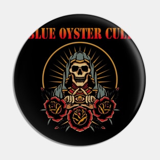 skull triangle blue oyster cult Pin