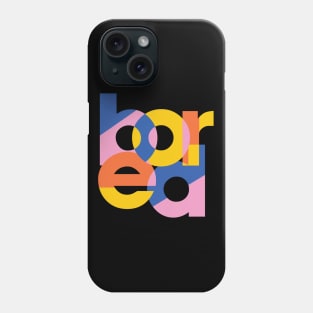 bored minimalist typography Phone Case