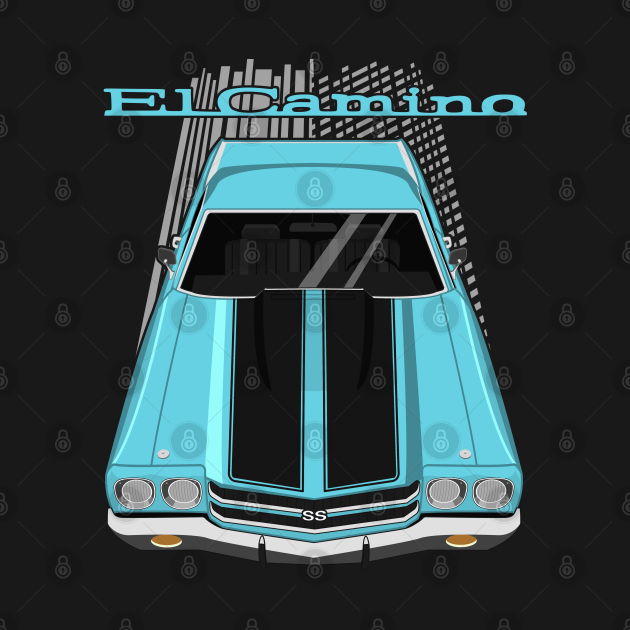 Disover Chevrolet El Camino SS 1970 - turquoise - Chevrolet El Camino Ss 1970 Turquoise - T-Shirt