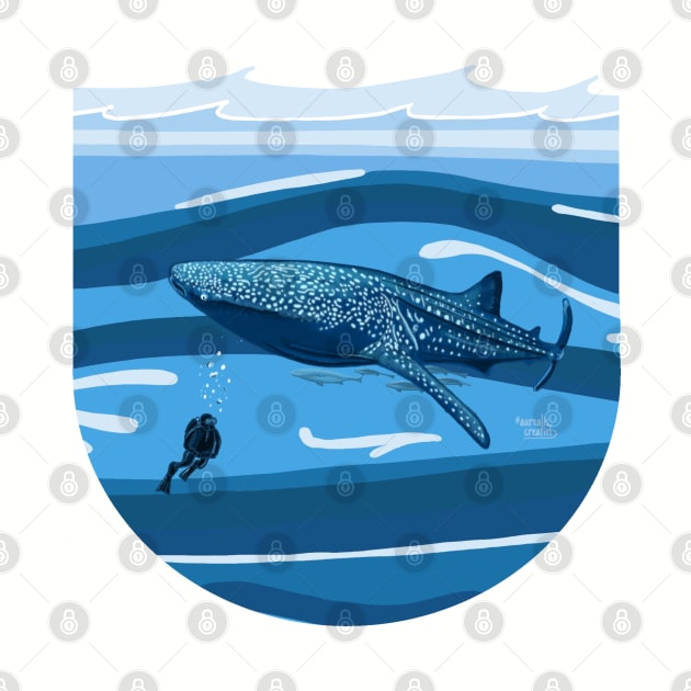 Whale shark - abstract art by Aurealis