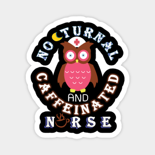 nurse owl coffee Magnet