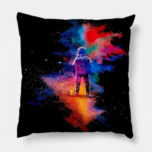 Astronaut Paint Explosion Pillow