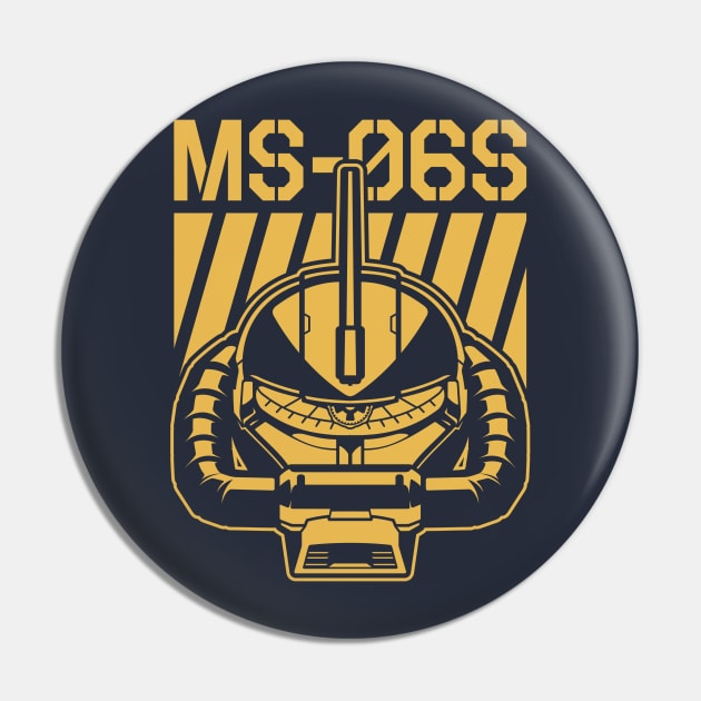 Zaku II MS 06S Gold Pin by don_kuma