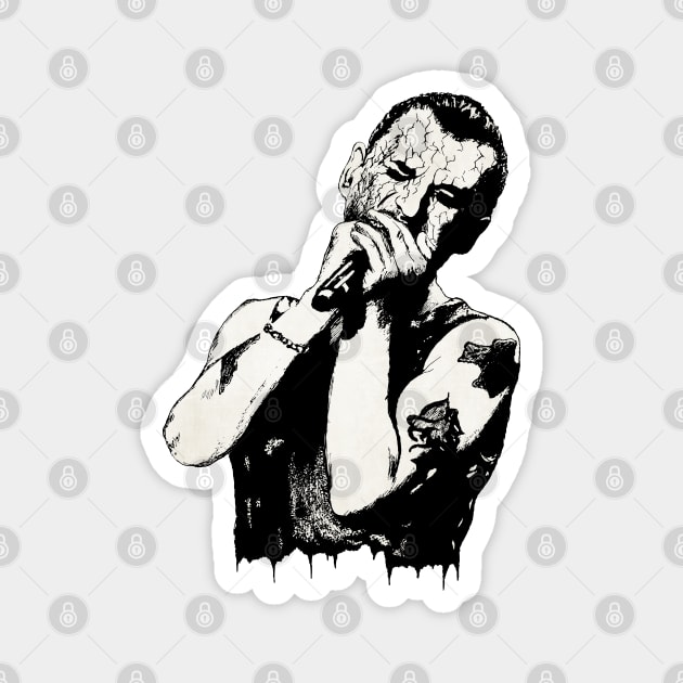 Dave Gahan Portrait Art Magnet by surmind