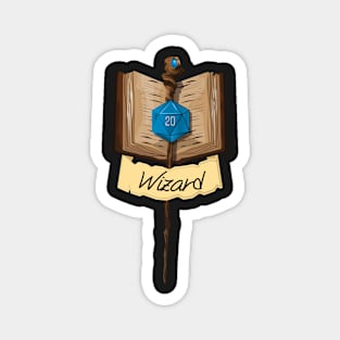 Dungeons & Dragons Wizard D20 Magnet