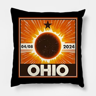 Ohio solar eclipse 2024 Pillow