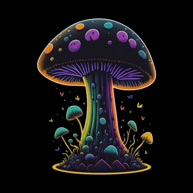 Trippy Rainbow Mushrooms by Trip Tank