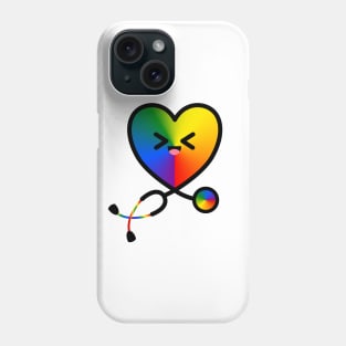 Stethoscope Emoji Heart Rainbow 2 Phone Case