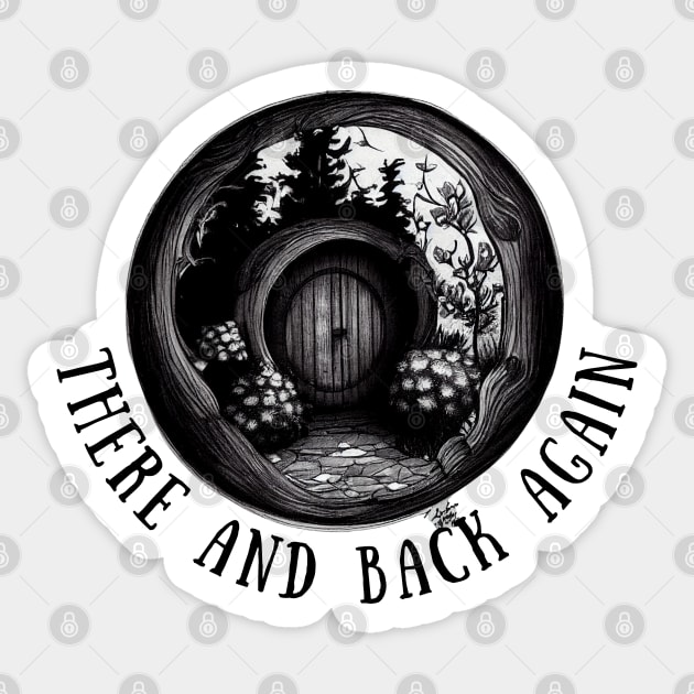 Beautiful Round Door - White - Fantasy Sticker for Sale by Fenay