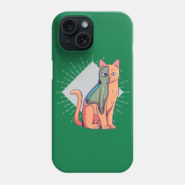 Alien cat costume Phone Case by Hmus