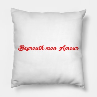 Beirut mon amour Pillow