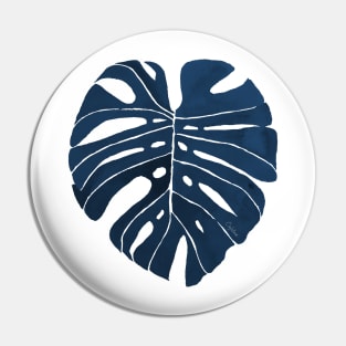 Swiss Cheese Monstera - Hamptons Blue Pin