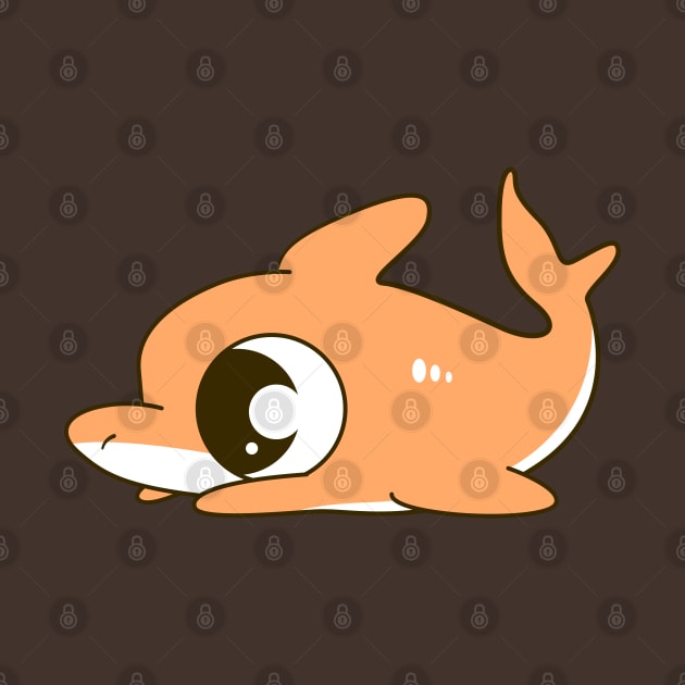 Orange Baby Shark by JonWKhoo