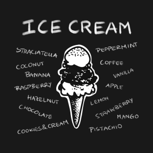 Ice Cream Flavors T-Shirt