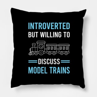 Introverted Model Train Trains Railroad Railway Pillow