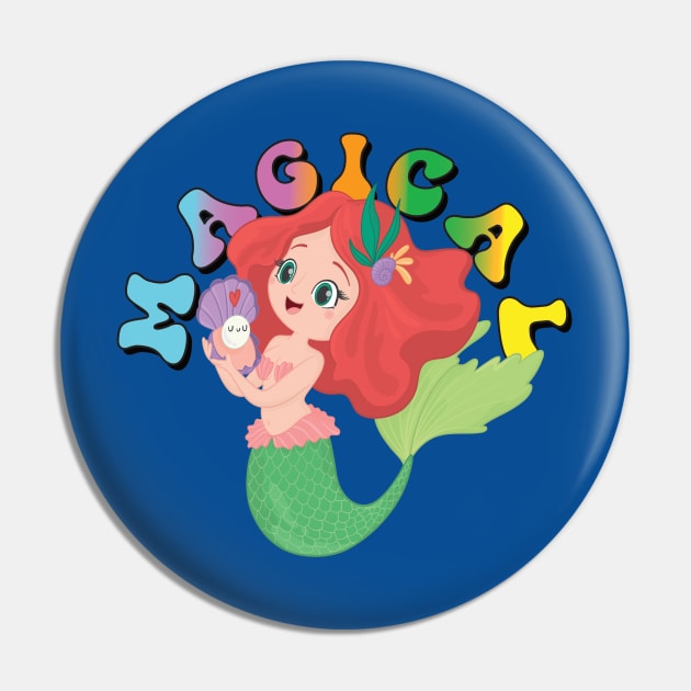 Magical Mermaid Pin by Dallen Fox