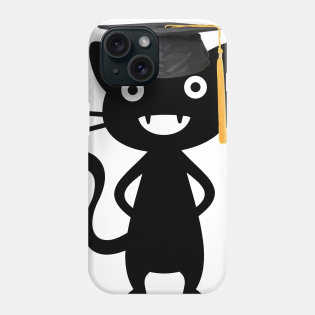 student cat Phone Case by Molenusaczech