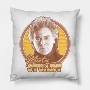 Marty Stuart / Faded-Look Country Fan Art Design Pillow