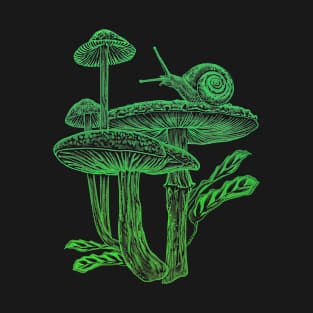 Mushrooms & Snail G T-Shirt