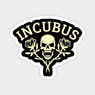 Incubus Flower skull Magnet