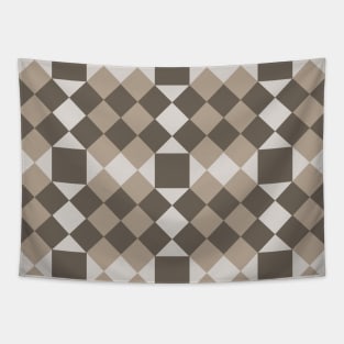 Taupe Jefferson City Patchwork Pattern Tapestry