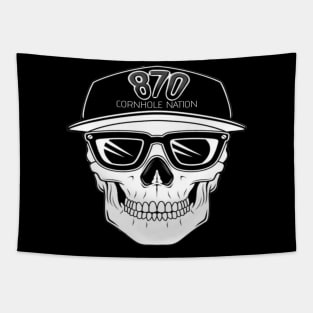 870 Skull Large Font Tapestry