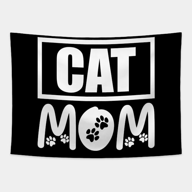 Cat Mom, Mothers Gift Cats Tapestry by johnnie2749