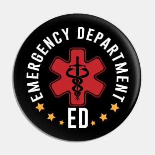 Emergency Department Emergency Room Nurse Healthcare Pin