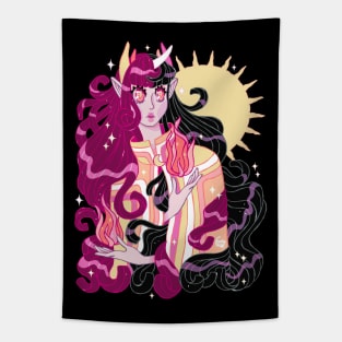 Flame Daemon Tapestry