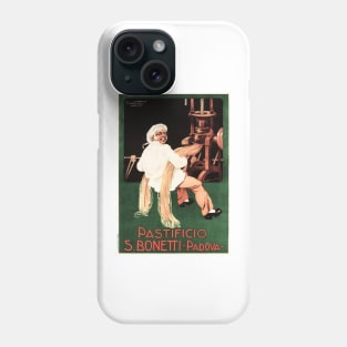 PASTIFICIO S BONETTI of Padova Vintage Italian Pasta Food Advertisement Phone Case