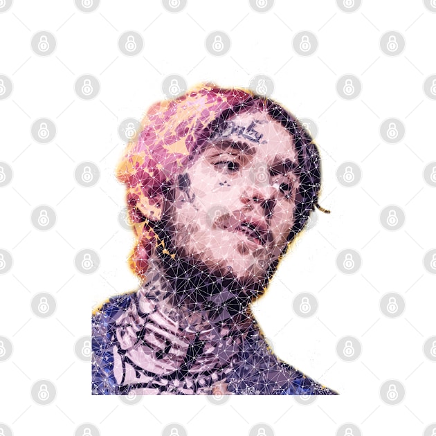 lil Peep Low Poly by masnono