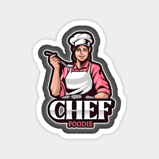 Chef Foodie Magnet