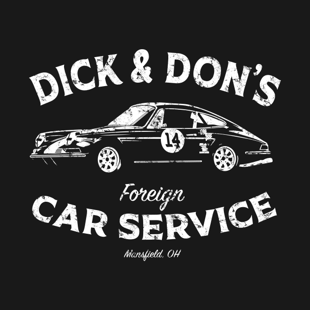 Vintage service garage t-shirt by peterdials