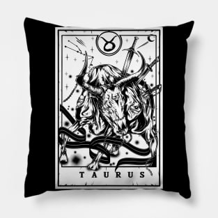 Taurus Zodiac Tarot Pillow