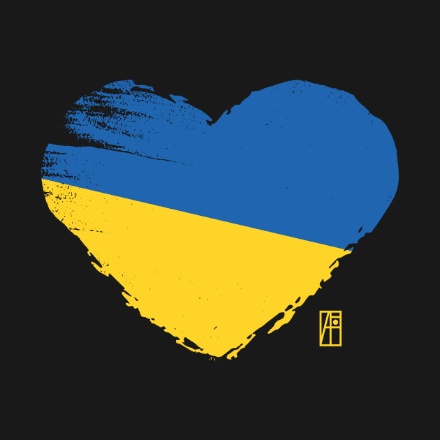 I love my country. I love Ukraine. I am a patriot. In my heart, there is always the flag of Ukraine. by ArtProjectShop