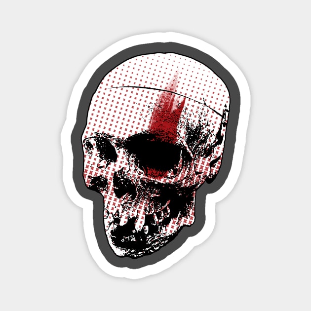 Trash Polka Skull Magnet by RogerPrice00x