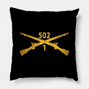 1st Bn 502nd Infantry Regt - Infantry Br wo Txt Pillow