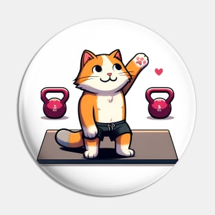 Kettlebell Kitty's Hi-Five Pin