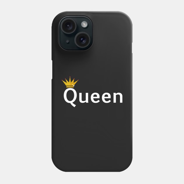 King and Queen, Her King, His Queen, Couples, Matching Phone Case by Prossori