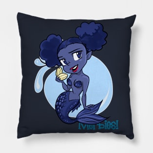 Deep Blue Merbie Pillow