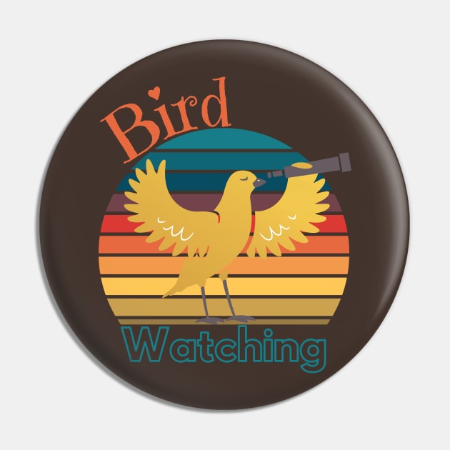 Vintage Bird Watching Pin by WearablePSA
